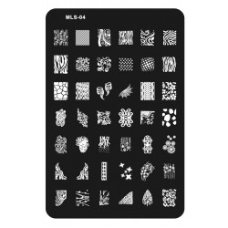 Matrita Stampila unghii #MLS04 Matrita stampila unghii